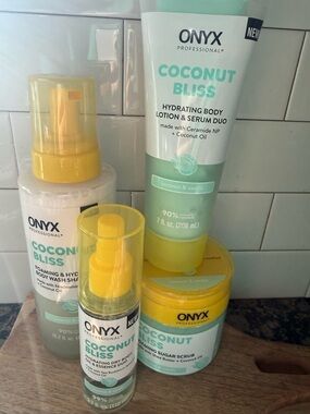 ONYX Coconut Bliss Hydrating Body Lotion,serum, oil, & scrub